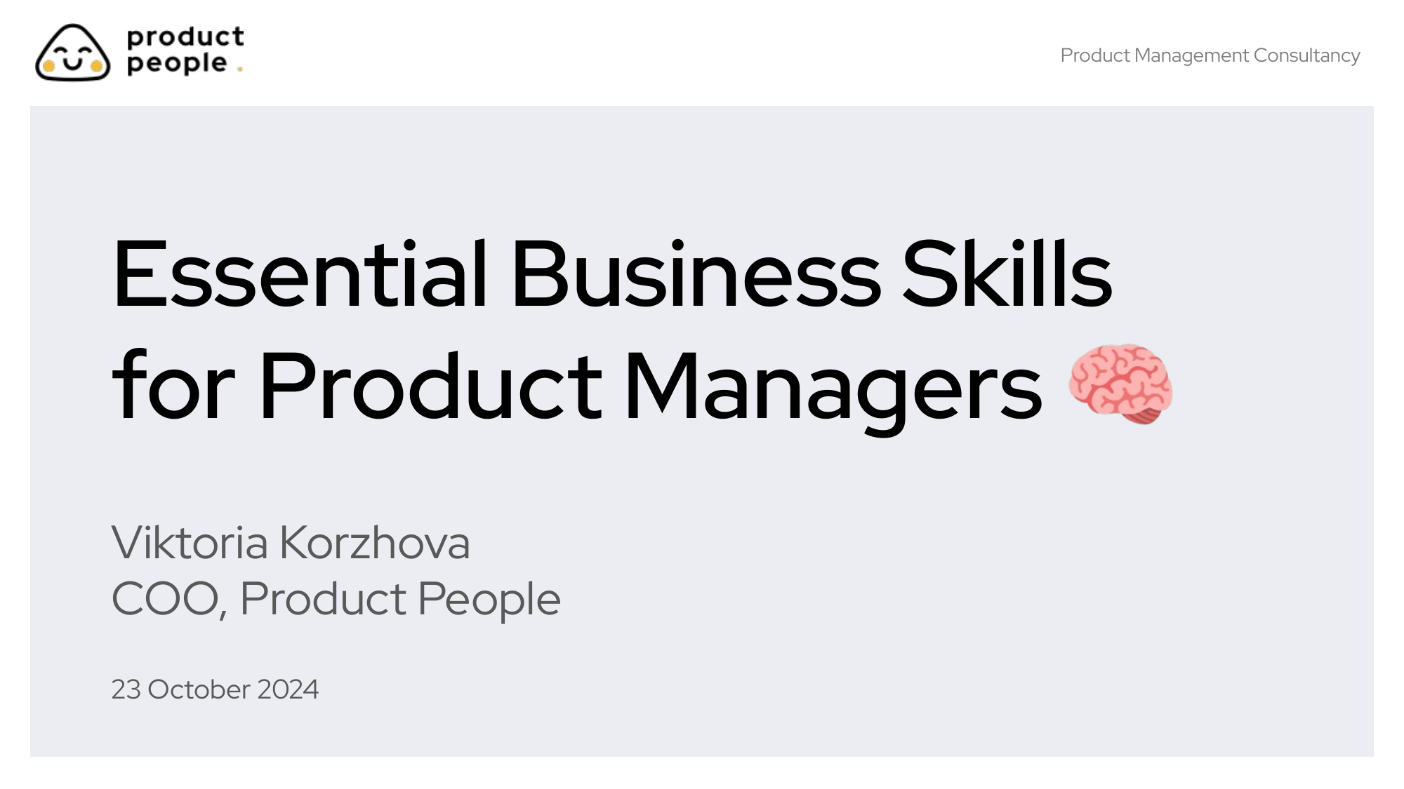 Essential Business Skills for Product Managers